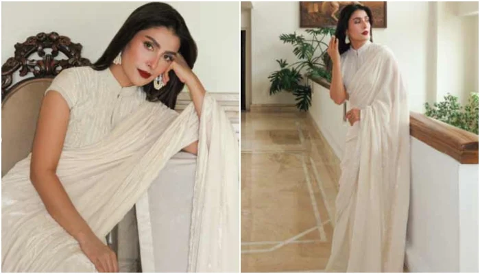 Pakistan: Ayeza Khan stuns fans with vibrant saree looks
